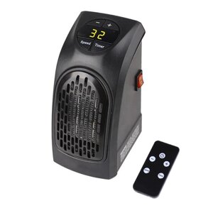 Тепловентилятор із пультом Handy Heater 400 Вт Чорний (55509873)