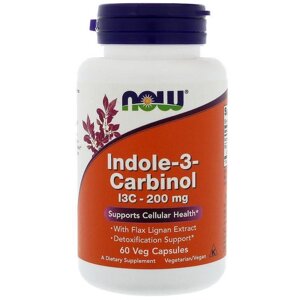 Індол 3 карбінол Now Foods Indole-3-Carbinol для здоров'я репродуктивної системи 200 мг 60 капсул