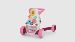 Ходунки штовхач EL CAMINO FD-6820-8 Тріскачка / Сортер Рожевий (KI00961)