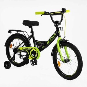 Дитячий велосипед 18" Corso Maxis Чорно-жовтий (162140)