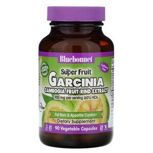 Гарцинія Bluebonnet Nutrition Super Fruit, Garcinia Cambogia Fruit Rind Extract 90 Veg Caps