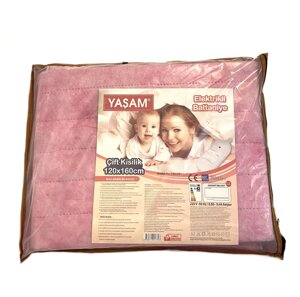 Електрична двоспальна простирадло YASAM 120х160 см Рожевий (YM2301-01)