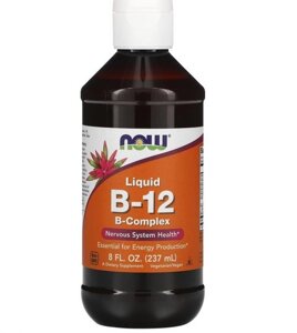 Метілкобаламін NOW Foods Vitamin B-12 Complex Liquid 237 ml /198 servings