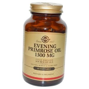 Масло Примули Вечірньої, Evening Primrose Oil 1300, Solgar 60 (71313014)