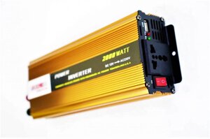 Перетворювач напруги 12V-220V 2000W Інвертор автомобільний 5 Core 2000W (5689)