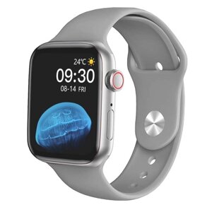 Смарт годинник сенсорні SMART WATCH WH22-6 з функціями фітнес трекер Silver