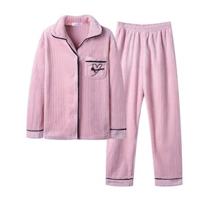 Комплект жіночої піжами Lesko CK-505 Pink 2XL