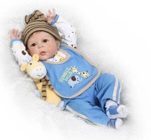 Силіконова колекційна лялька Reborn Doll Хлопчик Льова 57 см (209)