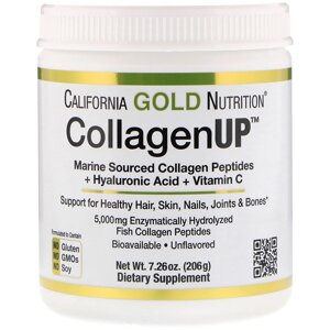 Колаген Пептиди UP без ароматизаторів California Gold Nutrition Collagen 7,26 унц. ( 206 г )