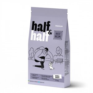 Сухий корм для собак дрібних порід Half&Half Small Breed 12 кг із яловичиною (20734)