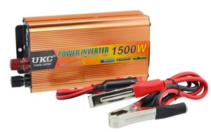 Перетворювач автомобільної напруги інвертор UKC 12-220V 1500W + USB Gold (1756375684)