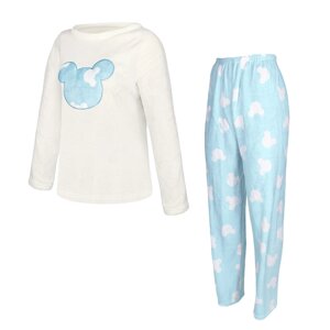 Жіноча піжама Lesko Mickey Mouse White + Blue M домашній костюм