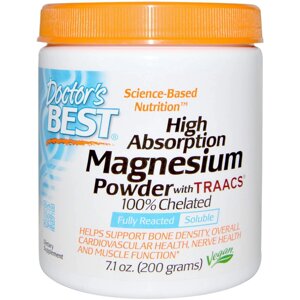 Магній хелат Magnesium with TRAACS Doctor's Best порошок 200 грам