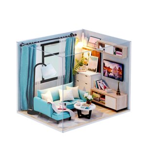 Ляльковий будинок конструктор DIY Cute Room H-018 Living Room Румбокс