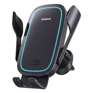 Автодержатель з бездротовою зарядкою Baseus Milky Way Pro 15W (black)