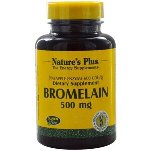 Бромелайн Nature's Plus Bromelain 500 mg 60 Tabs