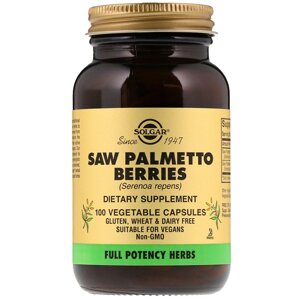 З Пальметто Saw Palmetto Berries Solgar ягоди 100 капсул