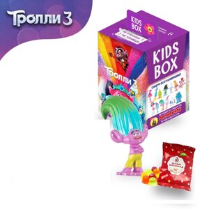 Тролі 3 Мармелад жувальний з іграшкою в коробочці Кідс Бокс Trolls 3