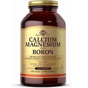 Мультимінеральний комплекс Solgar Calcium Magnesium Plus Boron 250 Tabs