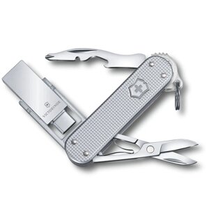 Швейцарський ніж Victorinox Work 58 мм 6 функцій USB флешка 32 Гб Сріблястий (4.6261.26G32B1)