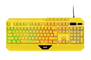 Дротова клавіатура ігрова 2E Gaming KG315 USB-A EN/RU RGB Жовтий