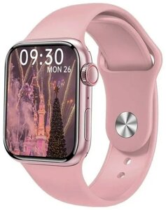 Смарт-годинник Smart Watch GS8 Мах 45 mm українське меню з функцією дзвінка Матові рожеві (1756375748)