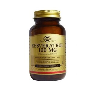 Ресвератрол Solgar Resveratrol 100 mg 60 Veg Caps