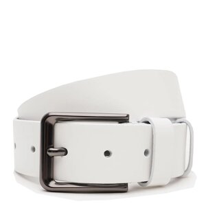 Чоловічий шкіряний ремінь Borsa Leather V1125FX54-white білий