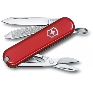 Складаний ніж Victorinox Classic SD Colors Style Icon 58 мм 7 функцій Червоний (0.6223. G)