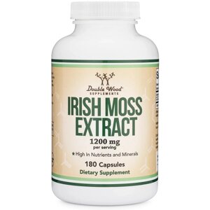 Вітамінно-мінеральний комплекс Double Wood Supplements Irish Moss Extract 1200 mg (2 caps per serving) 180 Caps