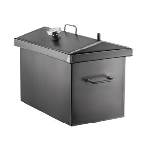 Дворівнева коптильня Gorillas BBQ М 2 мм 3 гачки термометр Сірий (KPT1)