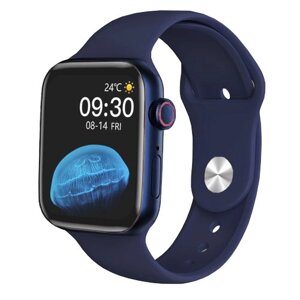 Смарт годинник сенсорні SMART WATCH WH22-6 з функціями фітнес трекера Blue