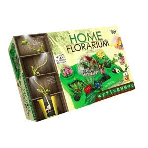 Безпечний навчальний набір для вирощування рослин "Home Florarium" Danko Toys HFL-01-01U