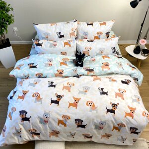 Постельное белье Кіт Муркіт Двухспальный 180х220 см Разноцветный (VD_Скубі_Ду_Д)