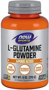 L-Glutamine Now Foods Sports порошок 170 г