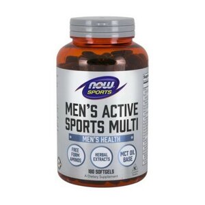 Вітамінно-мінеральний комплекс для чоловіків NOW Foods Men's Active Sports Multi 180 Softgels