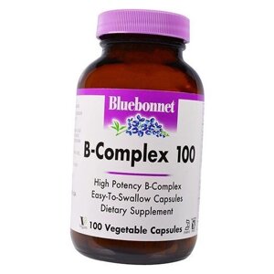 Вітаміни групи В B-complex 100 Bluebonnet Nutrition 50вегкапс (36393019)