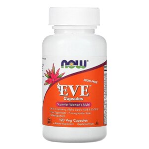 Комплекс Для жінок, Eve Capsules, Superior Women's Multi, Now Foods, 120 рослинних капсул