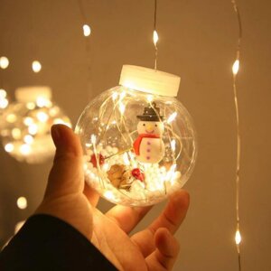 Світлодіодна гірлянда Xmas M-1 Copper Curtain Ball Lamp 3 х 1.5 м Теплий білий