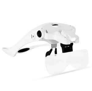 Окуляри-лупа бінокулярні 9892B2C Magnifier c LED підсвічуванням для ремонту ( 9892B2)
