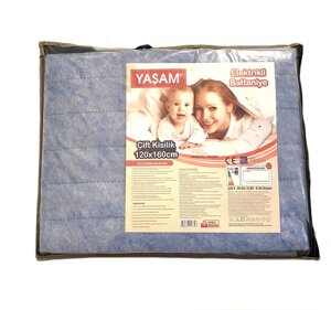 Електрична двоспальна простирадло YASAM 120х160 см Блакитний (YM2301-03)