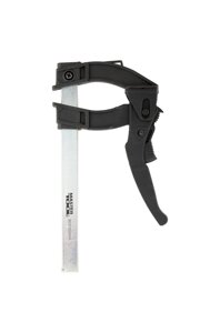 Струбцина рейкова швидкозатискна тип F 160х90 мм сила затискання 600 Н MASTERTOOL GM