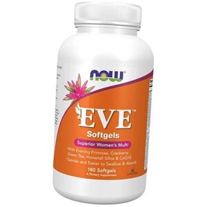 Мультивітаміни для жінок Eve Softgel Now Foods 180гелкапс (36128272)