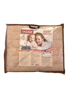 Електрична півтораспальна простирадло YASAM 120х160 см Персиковий (YM2301)
