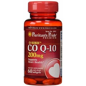 Коензім Puritan's Pride Q-Sorb Co Q-10 200 mg 60 Softgels