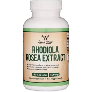 Радіола Double Wood Rhodiola Rosea Extract 500 mg 120 Caps