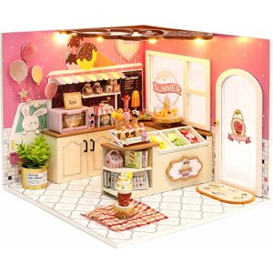 Ляльковий будинок конструктор DIY Cute Room H-023 Магазин морозива Щастя Румбокс