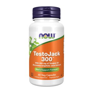Тестоджек репродуктивне здоров'я чоловіків Now Foods TestoJack 300 мг №60 капсул