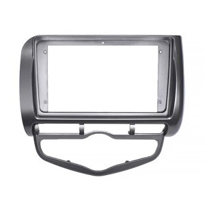 Перехідна рамка Lesko 9" Honda Fit 2002-2008 Jazz 2002-2008 Auto AC Сріблястий з чорним (9232-38051)