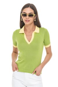 Тонкий трикотажний джемпер SVTR Салатовий (502 46-48 салатовий)